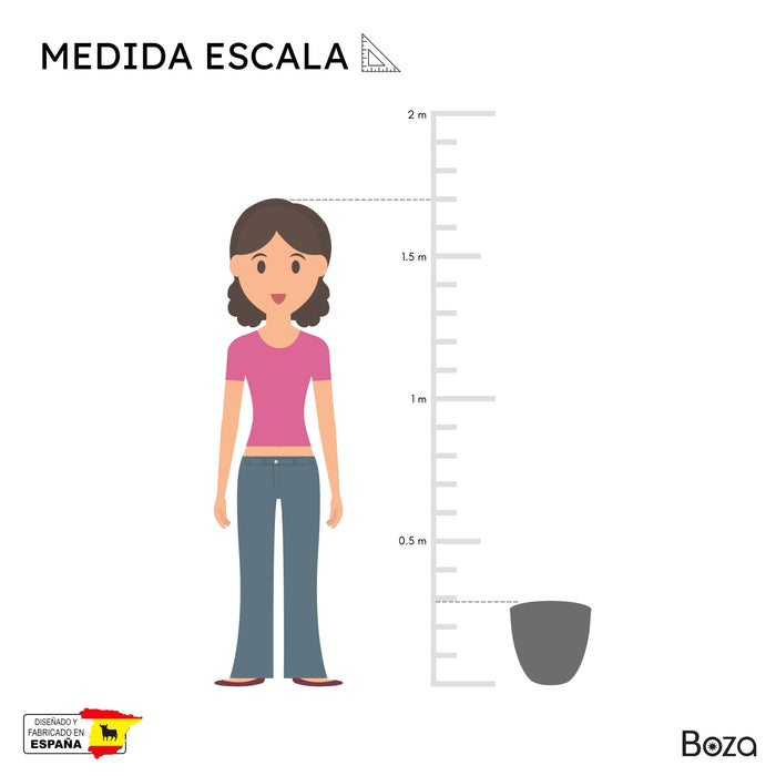 Maceta Cuenco 17.5 L Con Plato