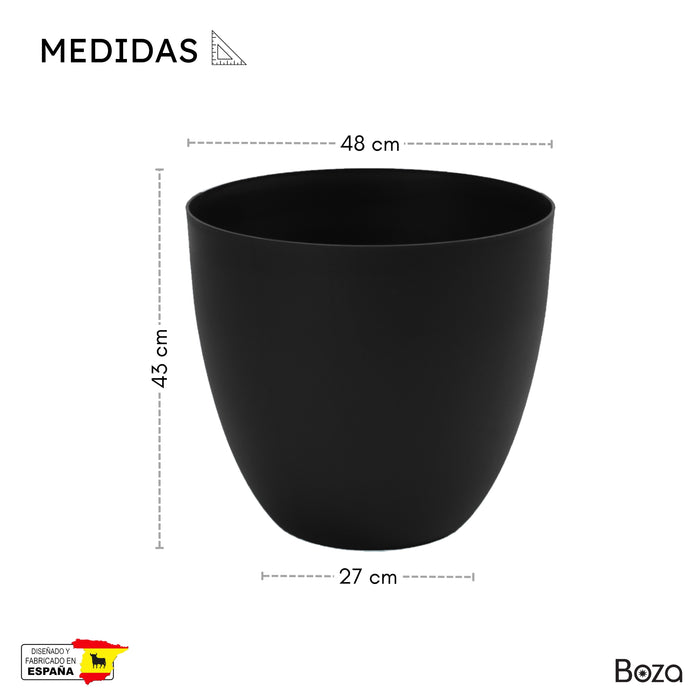 Maceta Cuenco 58 L Con Plato