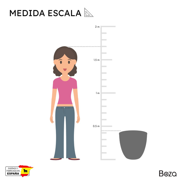 Maceta Cuenco 58 L Con Plato