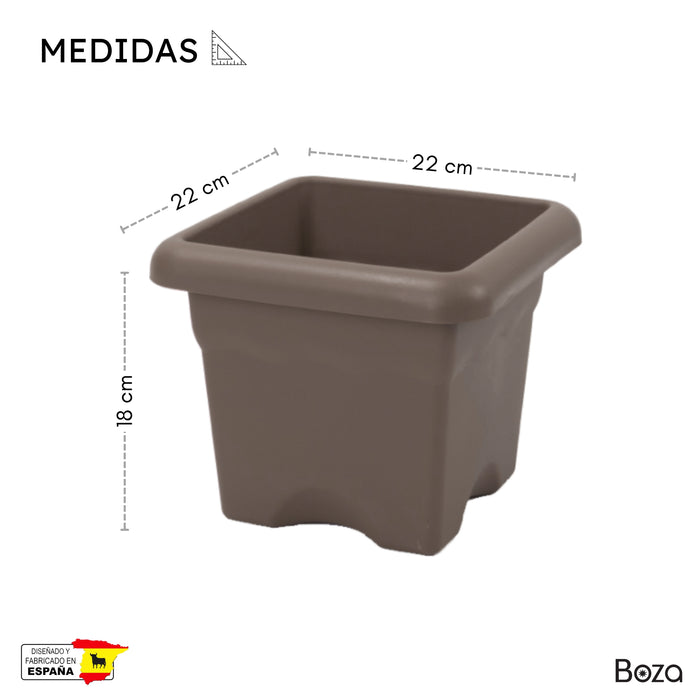 Maceta Terra 4 L Con Plato