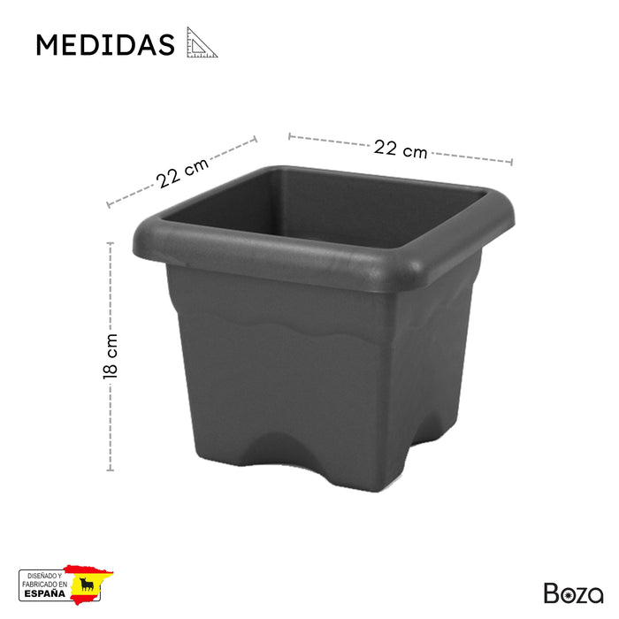 Maceta Terra 4 L Con Plato