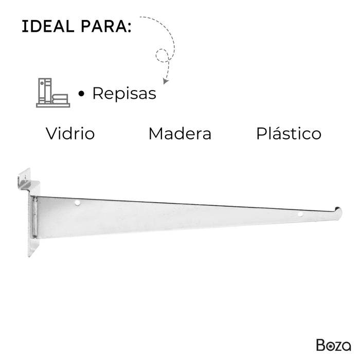 Ménsula Panel Ranurado 30cm