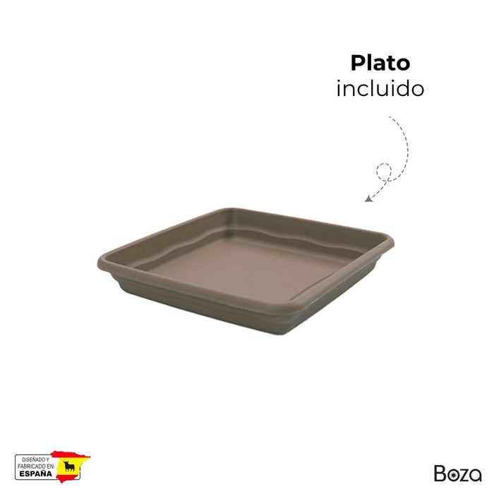 Maceta Terra 4 L Con Plato