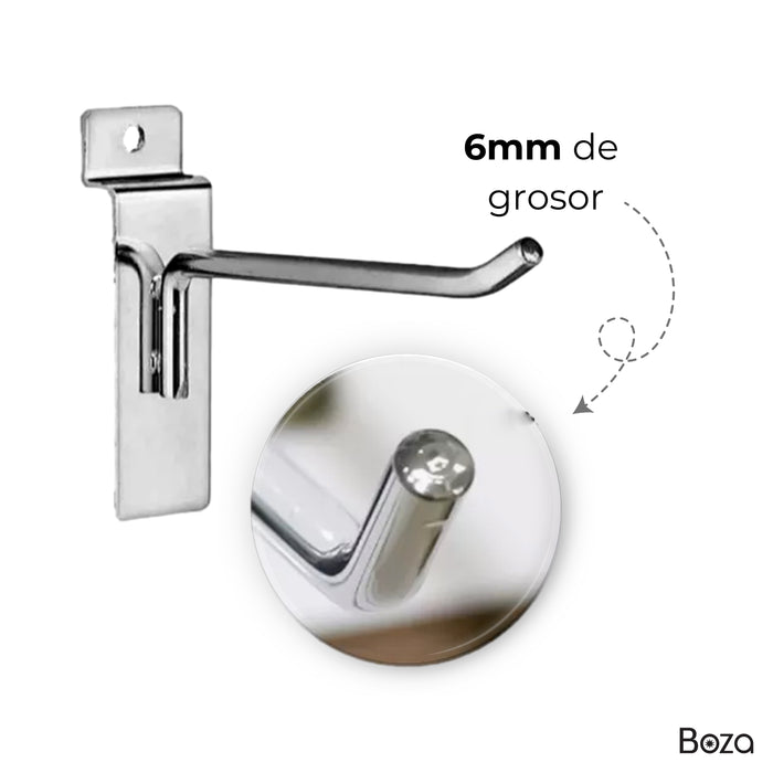 Gancho Blister Cromado 10cm