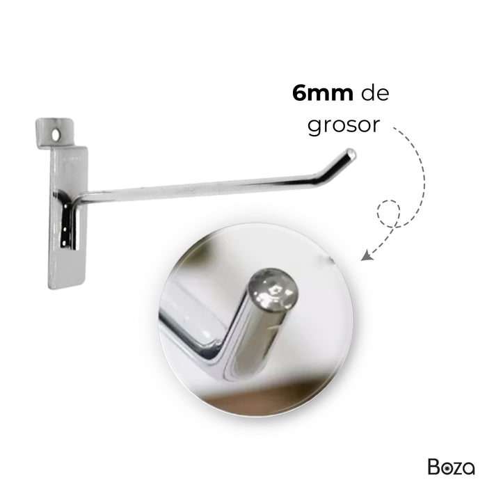 Gancho Blister Cromado 15cm