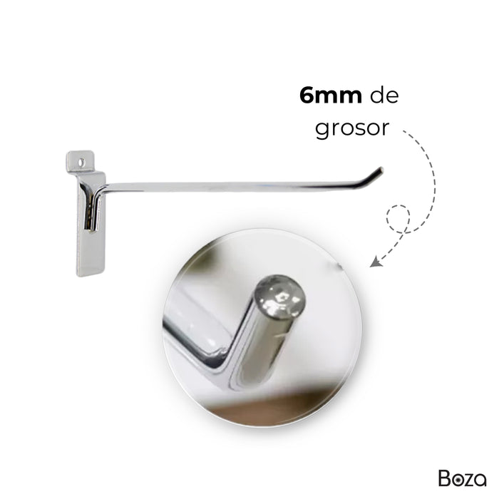 Gancho Blister Cromado 20cm