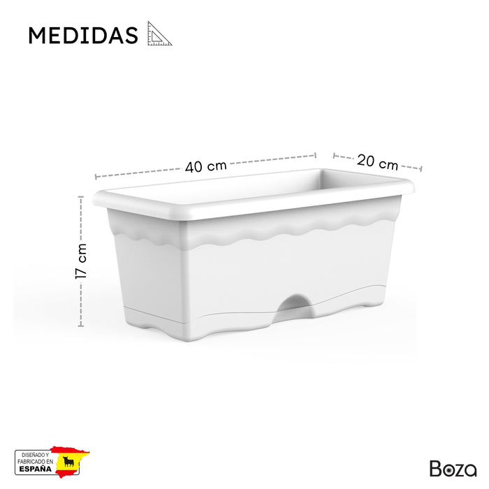 Jardinera Terra 8 L Plato Integrado