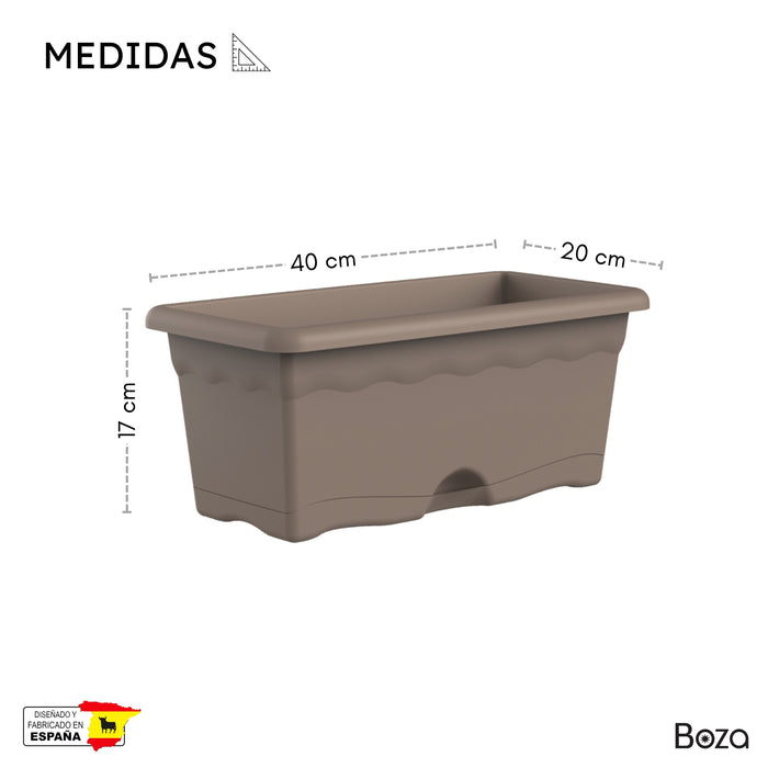Jardinera Terra 8 L Plato Integrado