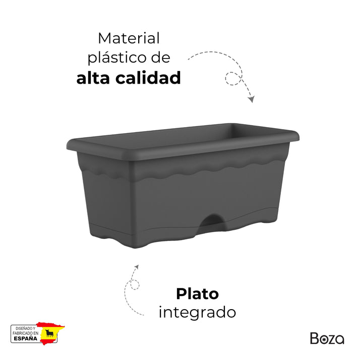 Jardinera Terra 8 L Plato Integrado