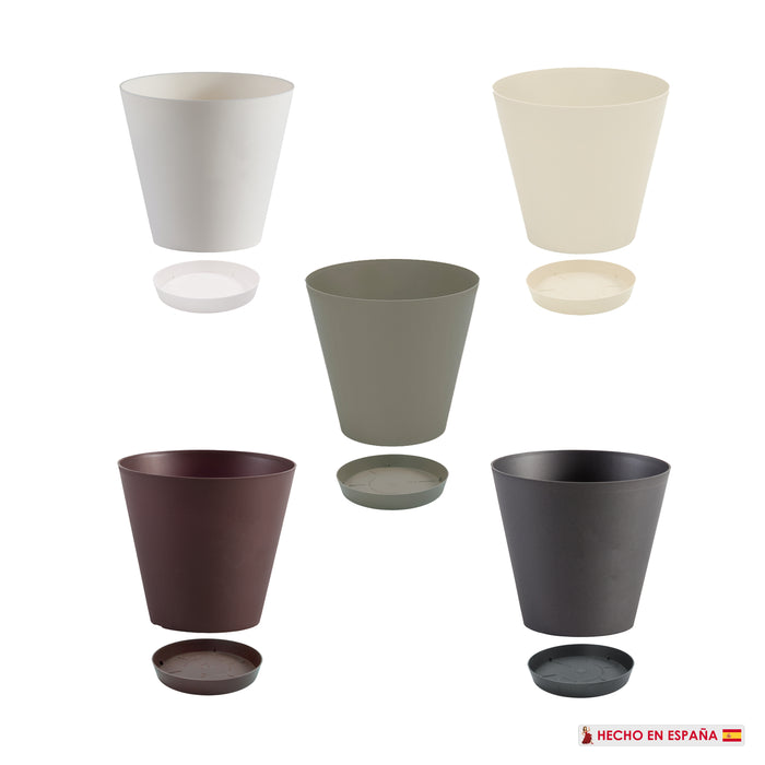 Maceta Cono 15 L Con Plato