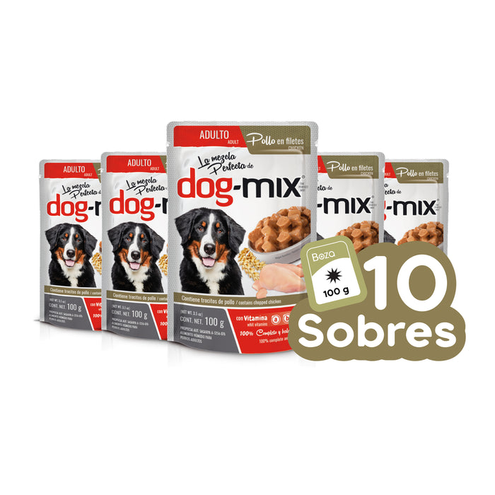 Dogmix Alimento Húmedo Adulto Pollo Filetes 10 Sobres