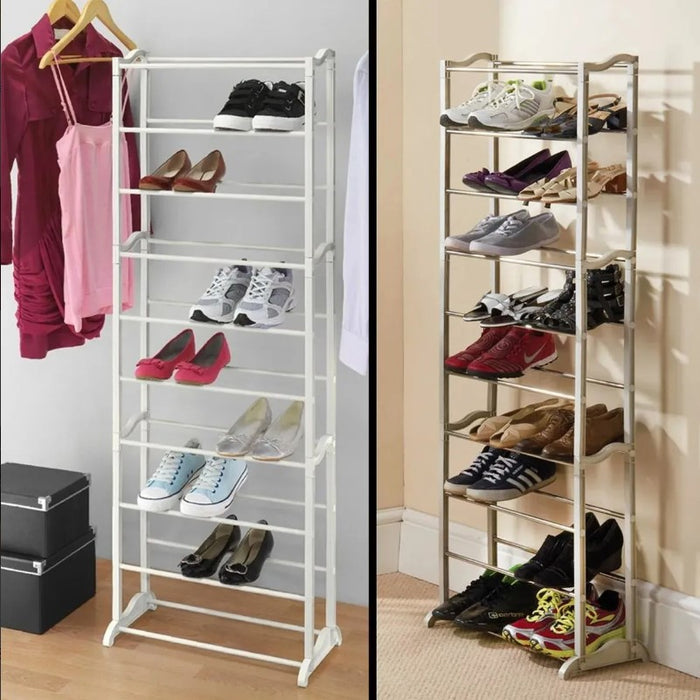 Zapatera Organizador Rack10 Niveles Facil De Armar 30 Pares
