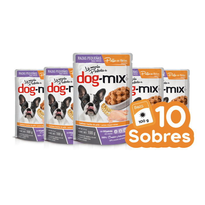Dogmix Alimento Húmedo Razas Pequeñas Pollo Filete 10 Sobres