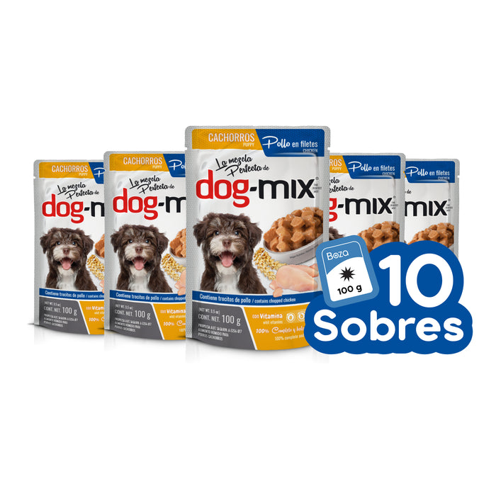 Dogmix Alimento Húmedo Cachorro Pollo Filete 10 Sobres