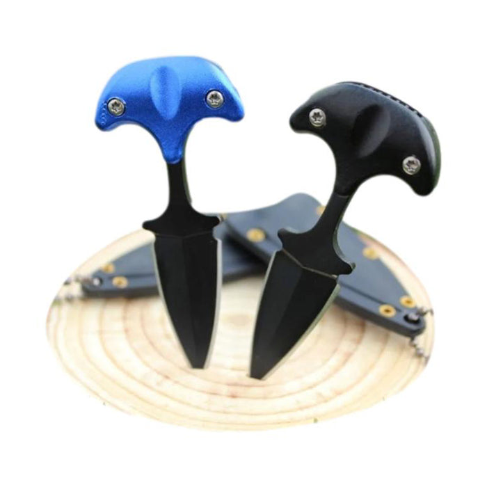 Cuchillo Navaja Collar Mini Táctico Para Defensa Personal