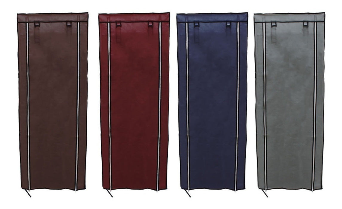 Zapatera 9 Niveles Armable Funda De Tela Ecologica Hasta 33 Pares Varios Colores