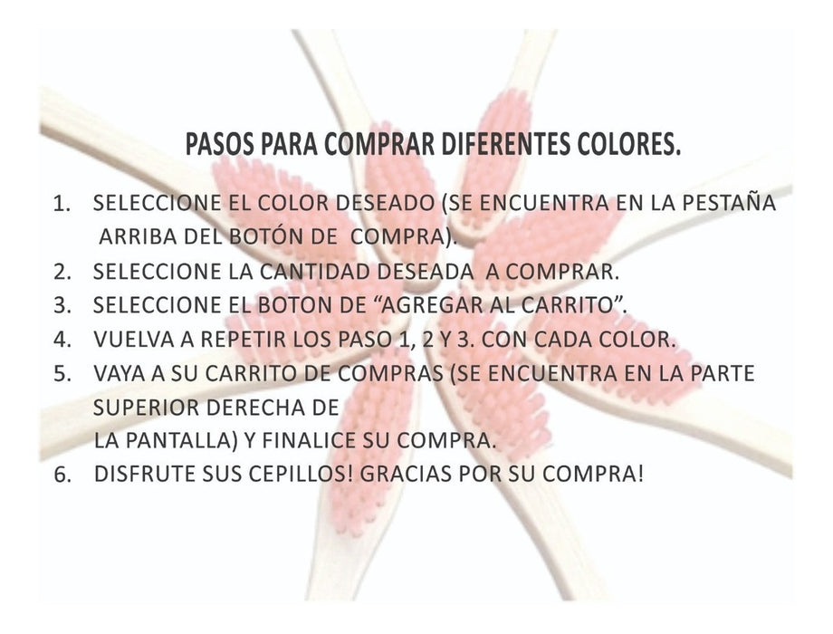 Cepillo De Dientes Bambu Biodegradable Ecologico Adulto