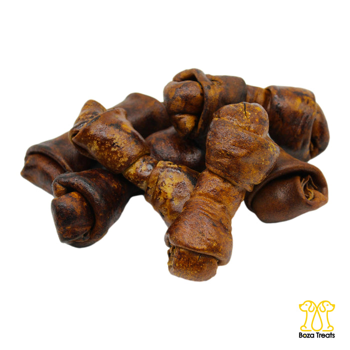 6 Nudos Huesos Sabor Res Carnaza Premio 5-6 Pulgadas 15cm