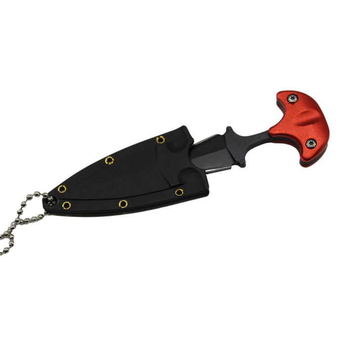 Cuchillo Navaja Collar Mini Táctico Para Defensa Personal