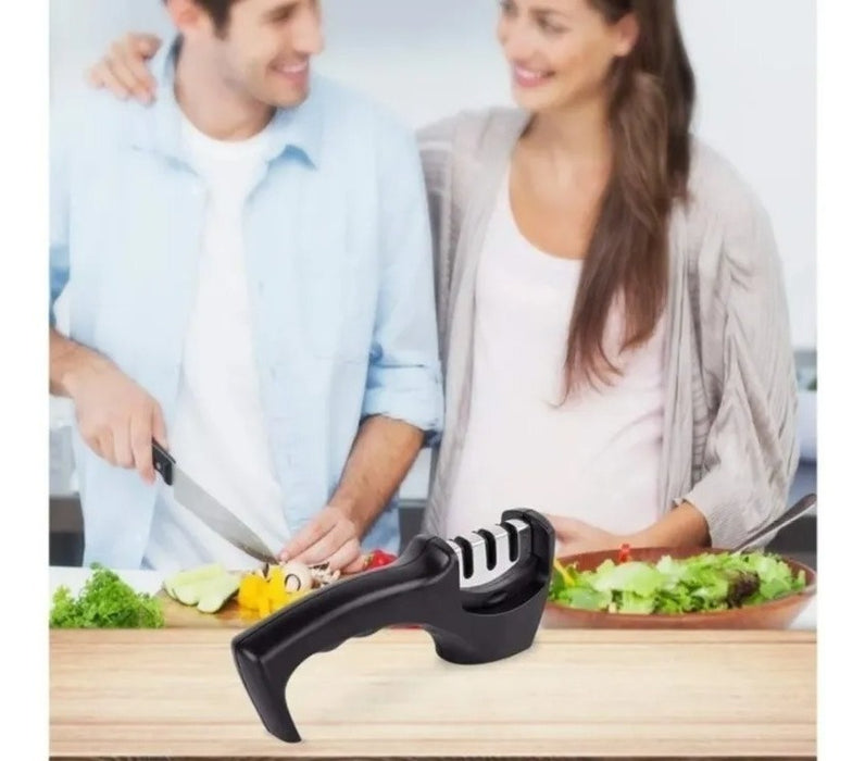 Afilador D Cuchillos Portátil 3 Etapas D Afilado Profesional