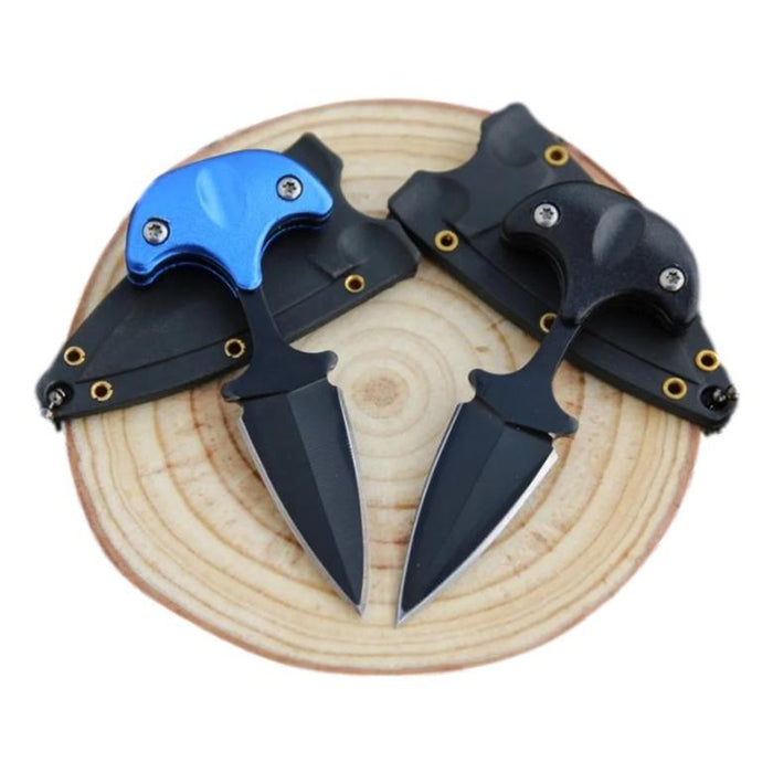 Cuchillo Navaja Collar Mini Táctico Para Defensa Personal