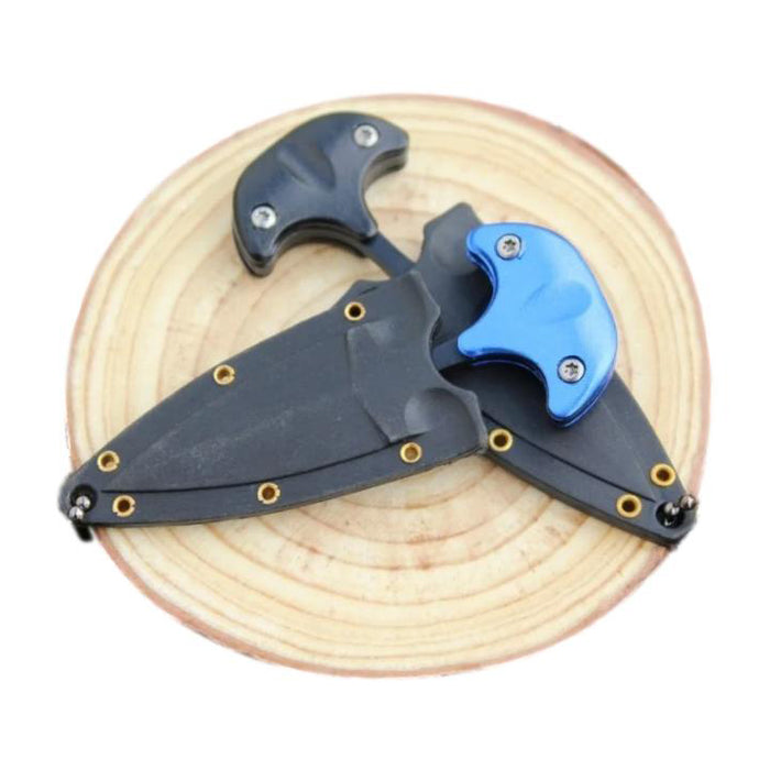 Cuchillo Navaja Collar Mini Táctico Para Defensa Personal