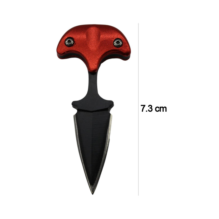 Cuchillo Navaja Collar Mini Táctico Para Defensa Personal