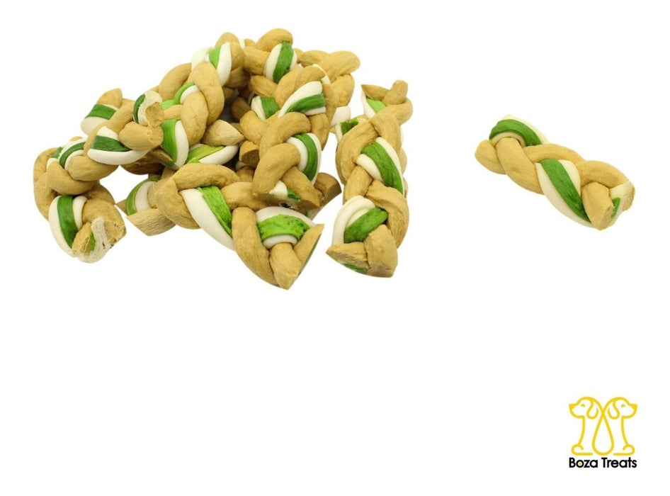 Carnaza Perro Saborizadas 16pzas Premio Trenza Treats Chew