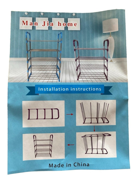 Zapatera 15 Pares Armable 5 Niveles Organizador Rack Zapatos