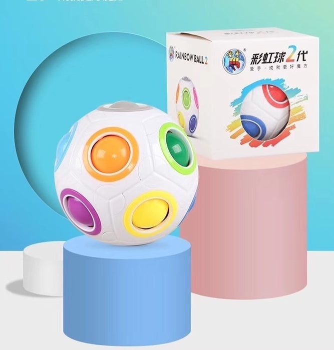 Cubo Rubik Rainbow Magic Ball 2 Speedcube Destreza Arcoiris