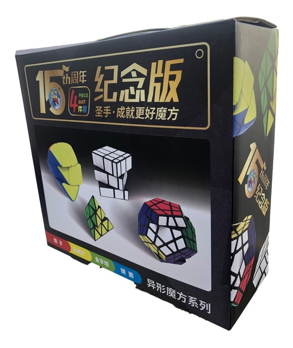 Paquete 4 Cubo Figuras Varias Magico Rubik Regalo Con Envio