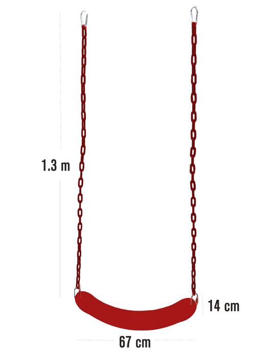 Columpio D Banda Para Niños Asiento Juegos Aire Libre Cadena