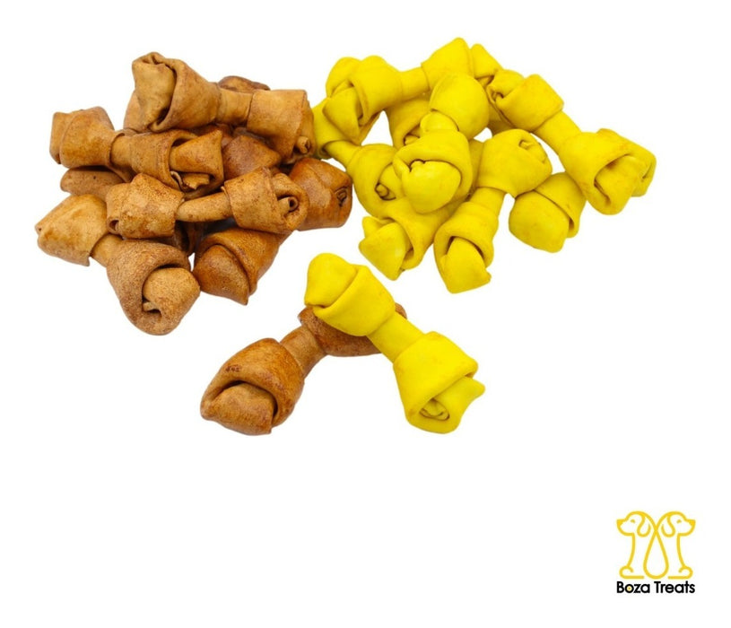 10 Nudos Huesos D Pollo Y Res Premios Carnaza 4-5 13 Cm
