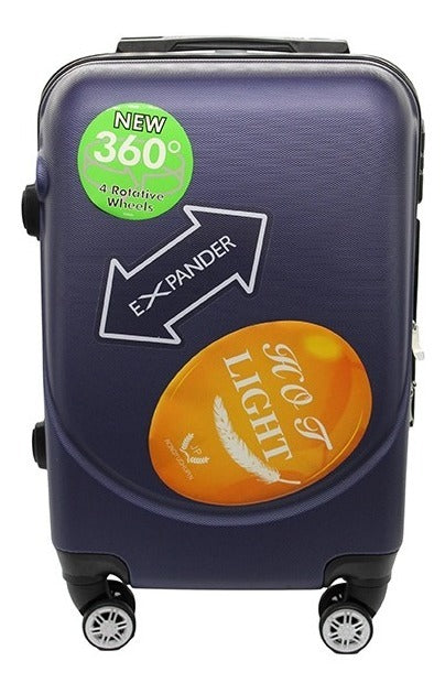 Maleta Rigida Mano A Bordo Candado Seguridad Carry On 360 Policarbonato Para Viajes Envio Gratis