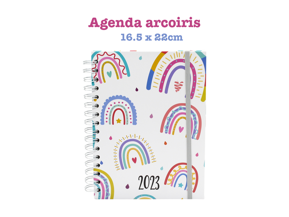 Agenda Boza Espiral 2023 Diseño Chic Diaria Pasta Dura