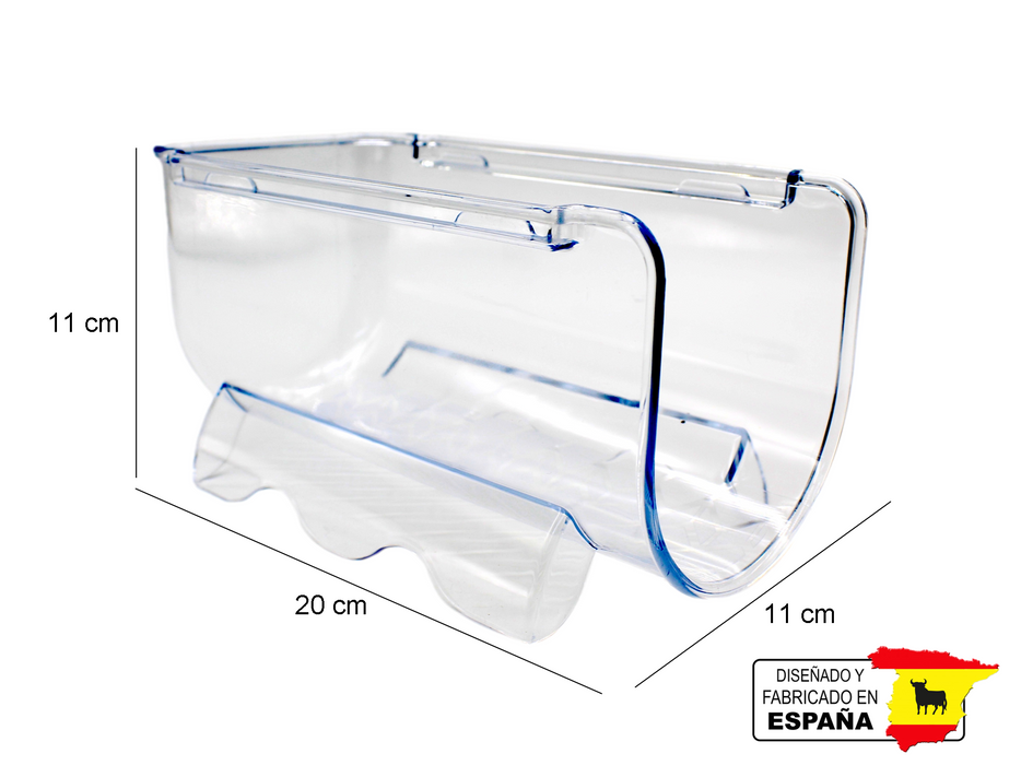 6 Organizador Botella Vino Apilable Refri Bpa Free Español
