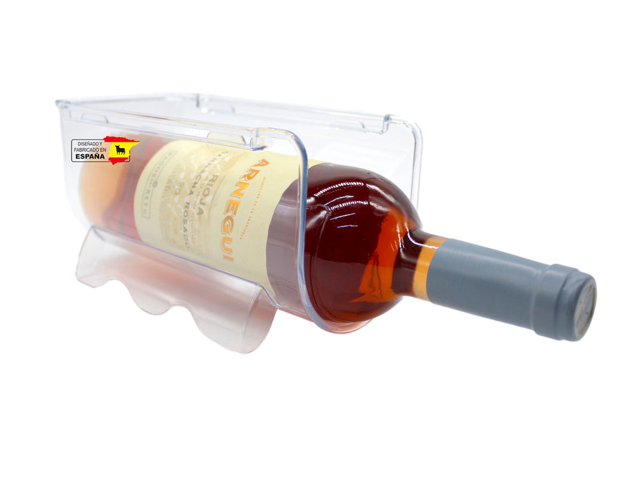Organizador Botella Vino Apilable Bar Refri BPA Free Español