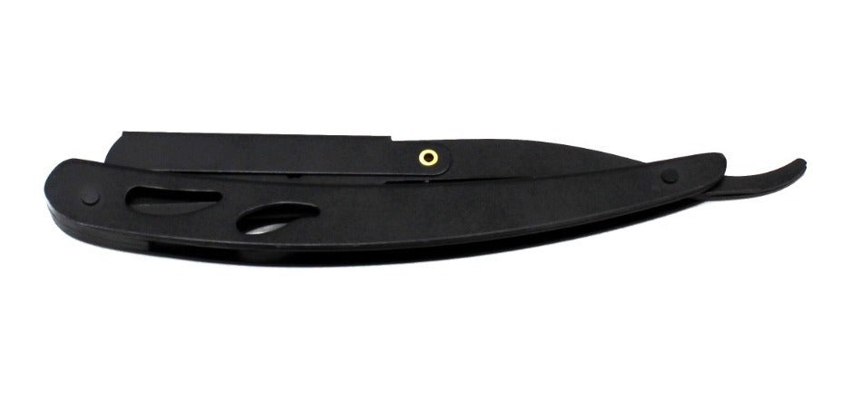 Porta Navaja Barbero Acero Inox Negra Peluquero Uso Propio