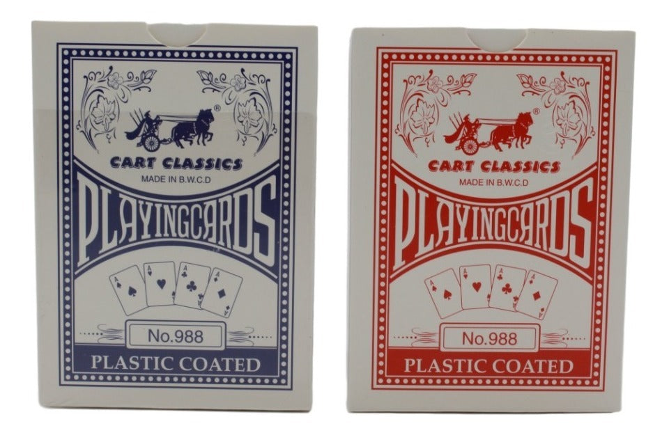 12 Paquetes Cartas Barajas Plastificada Naipes Poker Deck