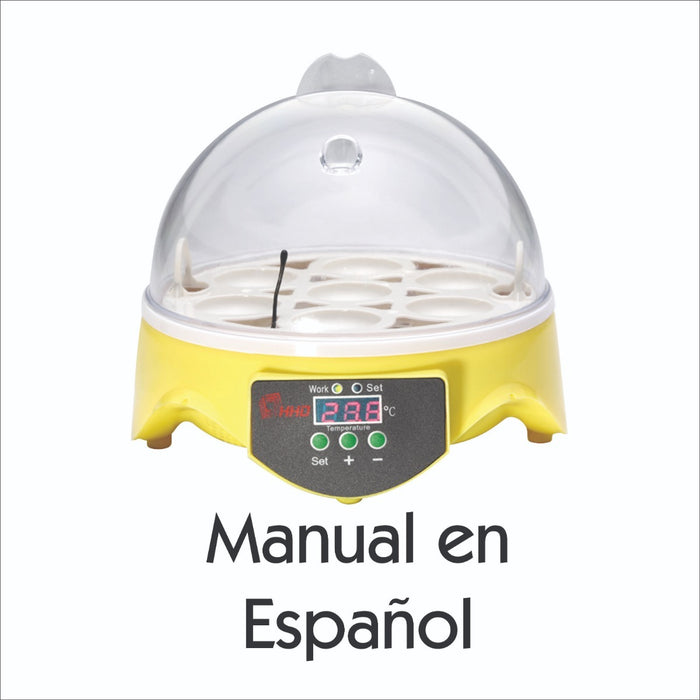 Incubadora 7 Huevos Manual En Español Ultimo Modelo Distribu