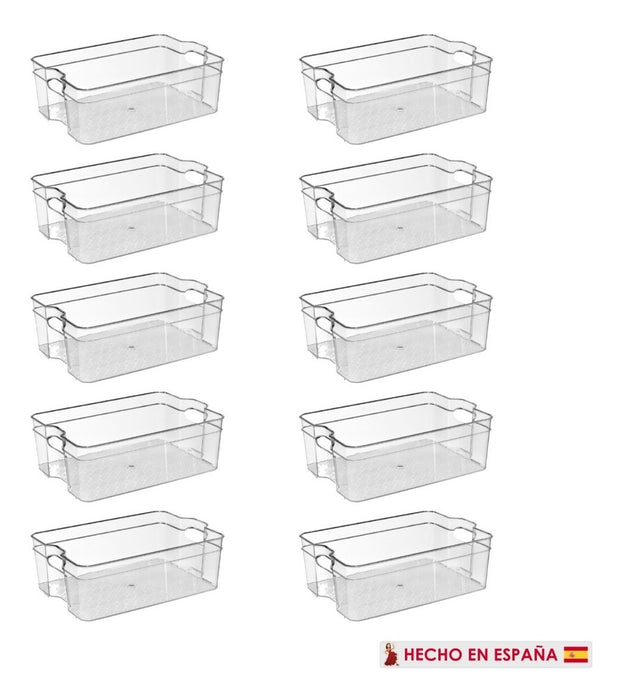 Kit 10 Pzas Organizador Frigo Contenedor Refrigerador