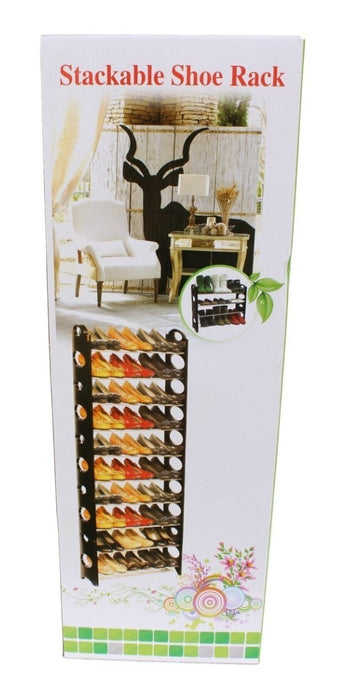 Zapatera Organizador Rack 10 Niveles Facil De Armar 30 Pares Zapatos Modular