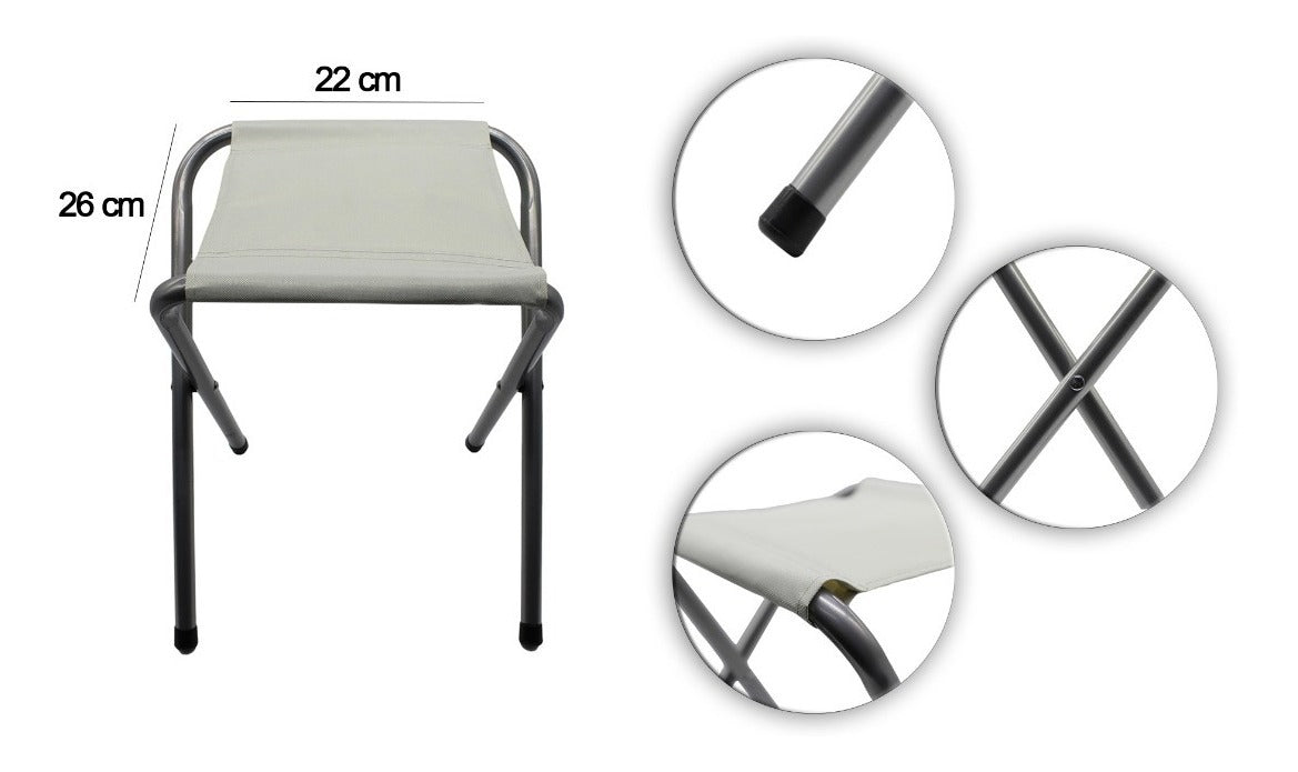 Banco Plegable Portátil Excursión Multi Usos Campismo Filas