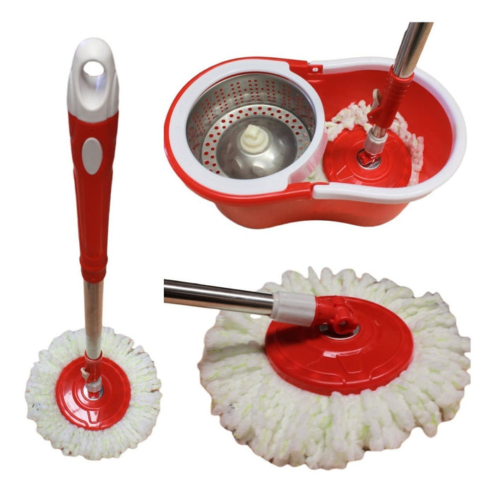 Trapeador Giratorio Magico Spin Mop Cubeta Centrifugadora