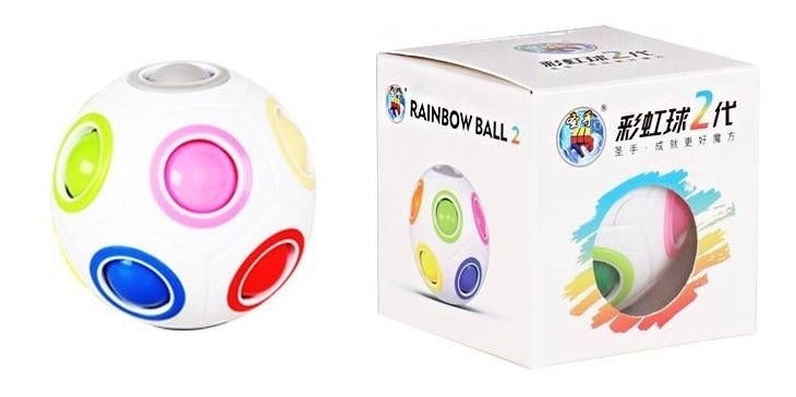 Cubo Rubik Rainbow Magic Ball 2 Speedcube Destreza Arcoiris