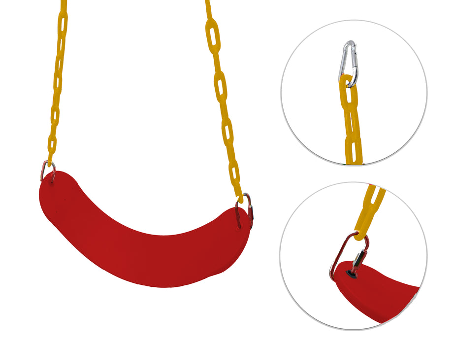 Columpio D Banda Para Niños Asiento Juegos Aire Libre Cadena