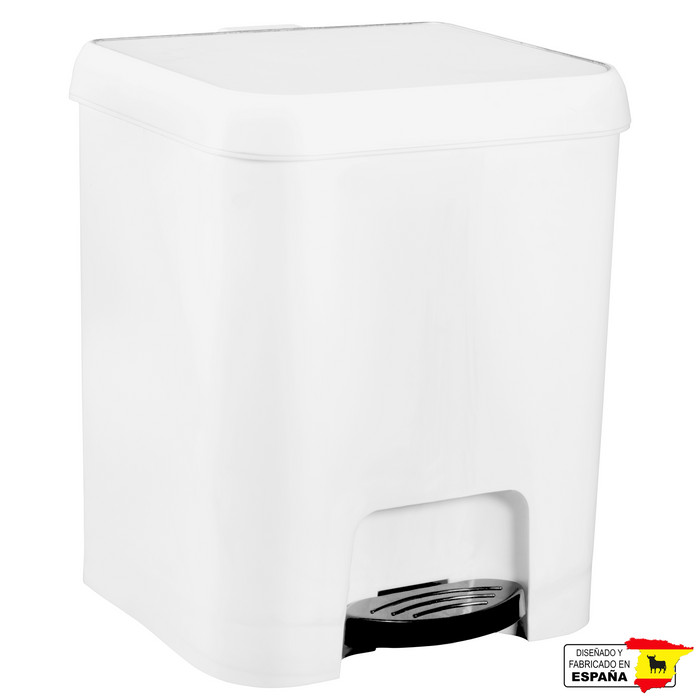 Bote Basura Papelero Tapa Pedal Resistente Hecho España 7l