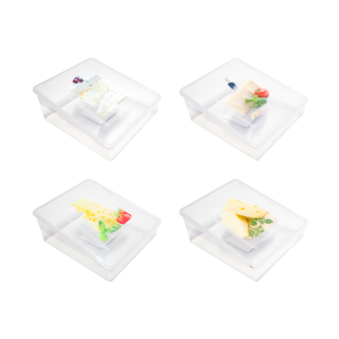 Tupper Contenedor Recipiente Para Queso Refrigerador Español