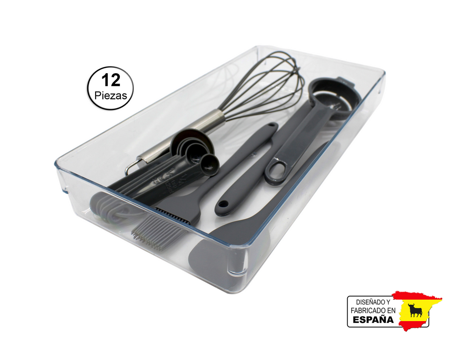 12 Organizador Cajon Escritorio Versatil 320x160x55 Españole