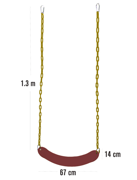 Columpio D Banda Para Niños Asiento Juegos Aire Libre Cadena